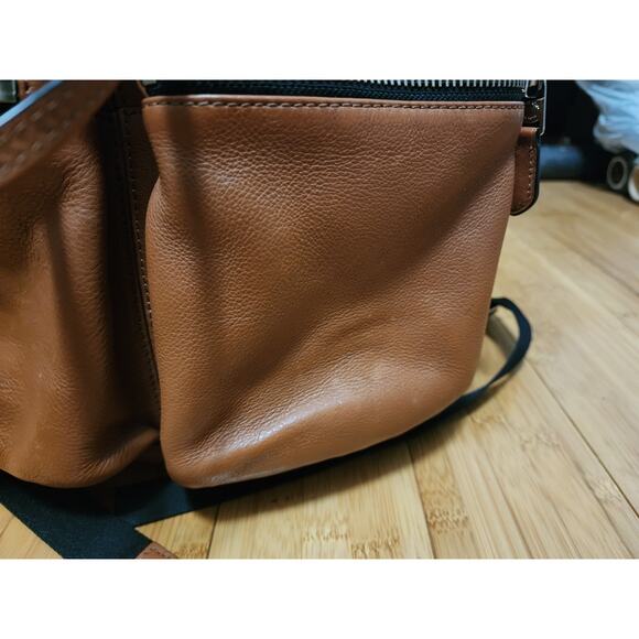 Coach Backpack CML F72305 Rucksack Brown Leather Cowhide Grained Shrink Daypack - Picture 11 of 16